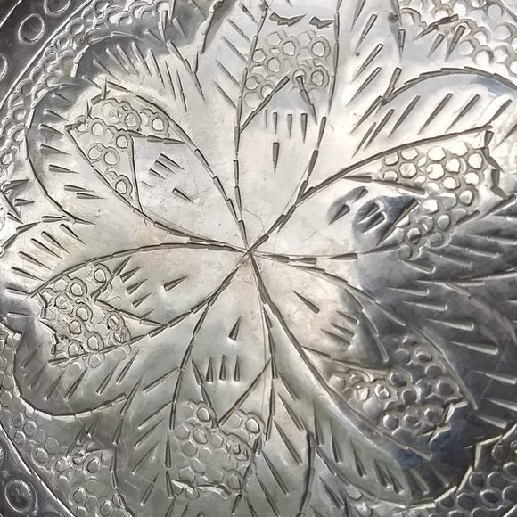 vintage 80s sterling silver boho black leather belt 🎈HOST PICK🎈 - Picture 4 of 10